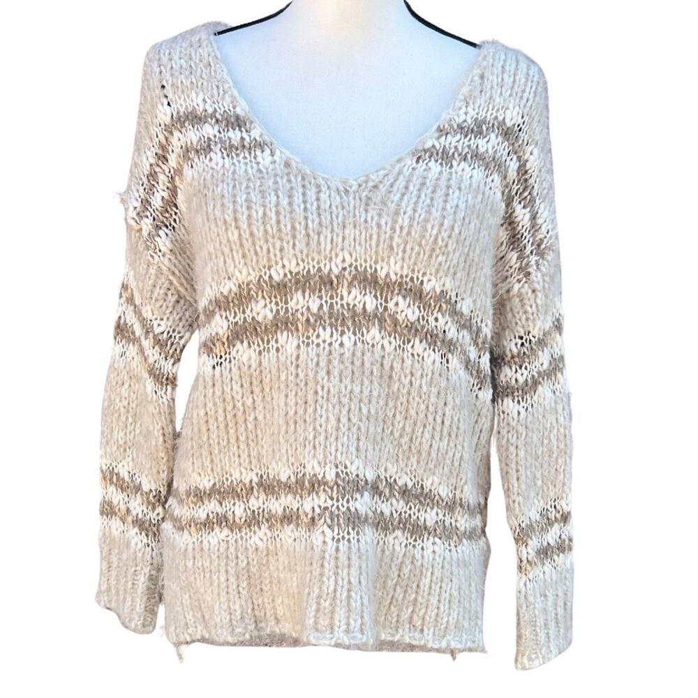 Free People Women’s Oversized Loose Knit Sweater Size S
